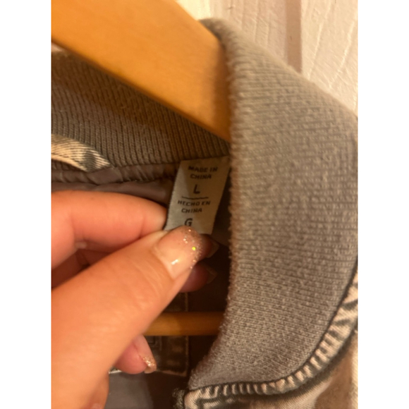 Women’s Levi Strauss & Co. Bomber Jacket Size L Gray - Picture 3 of 5